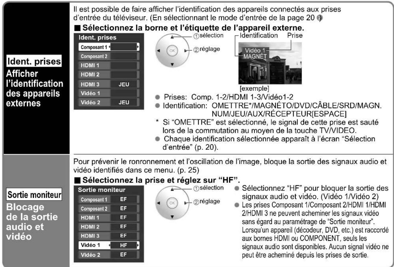 PANASONIC Viera TH-50PX80 - Ident. prises/Sortie moniteur - 2