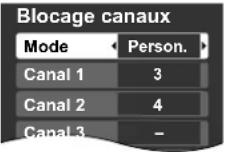 PANASONIC Viera TH-50PX80 - ■ Pour sélectionner le canal ou la classification du programme à verrouiller - 1