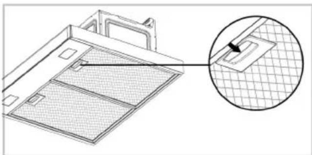 GRUNDIG GDKP5485BBSCH - De aluminium filters verwijderen - 1