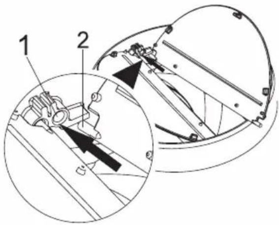 GRUNDIG GDSP5470BSCH - Instalarea deflectorului de aer - 2