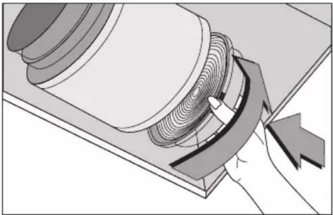 GRUNDIG GDSP5470BSCH - Austausch des kohlefilters - 1