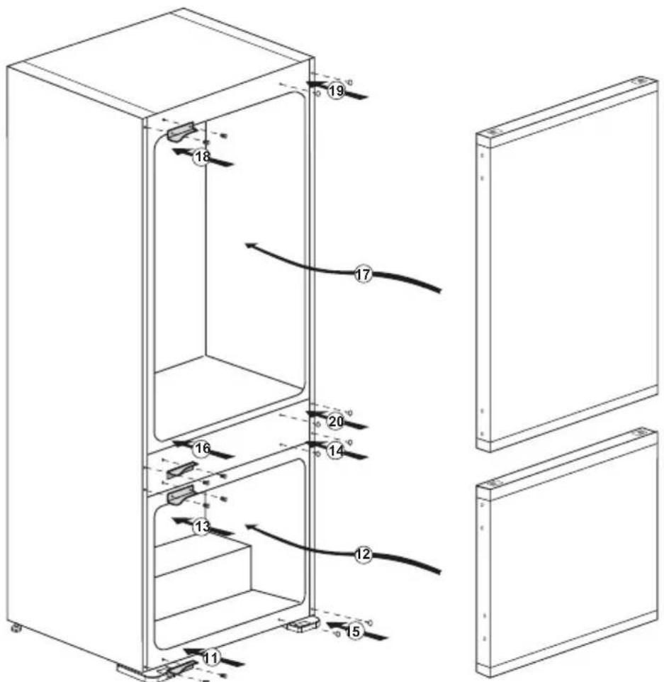 GRUNDIG GKIN 25930 - Réversibilité des portes - 2