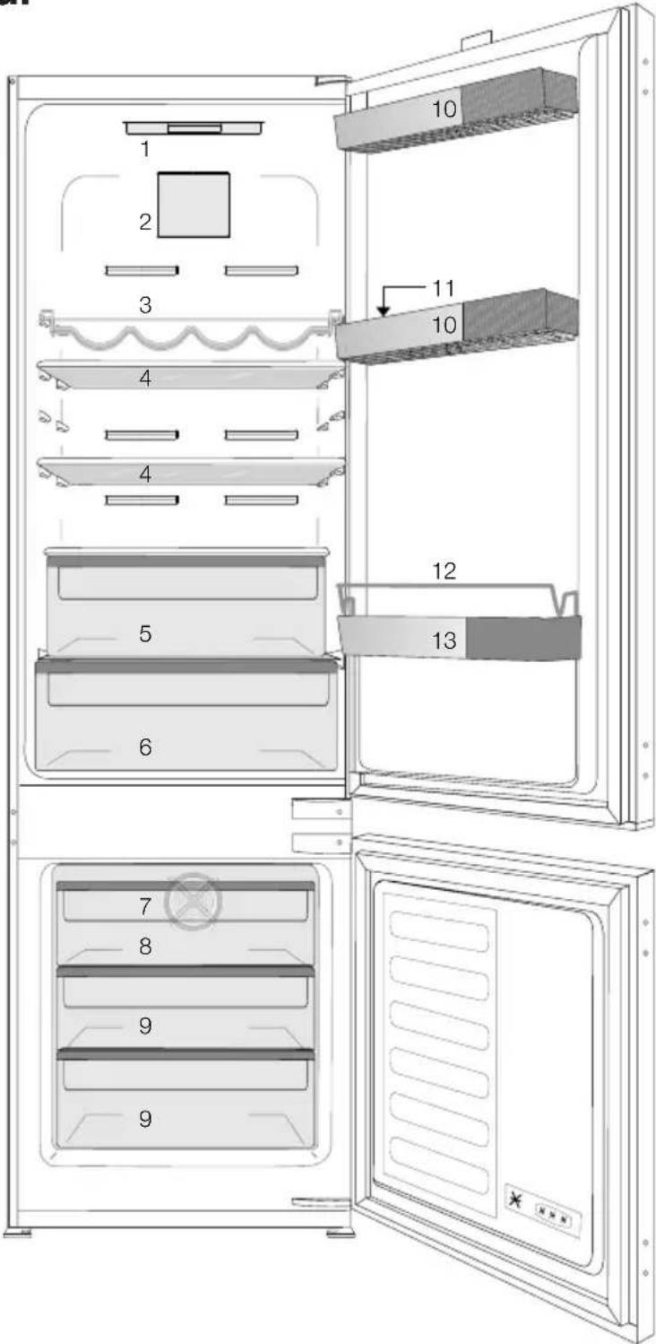 GRUNDIG GKIN 25930 - Frigiderul - 1