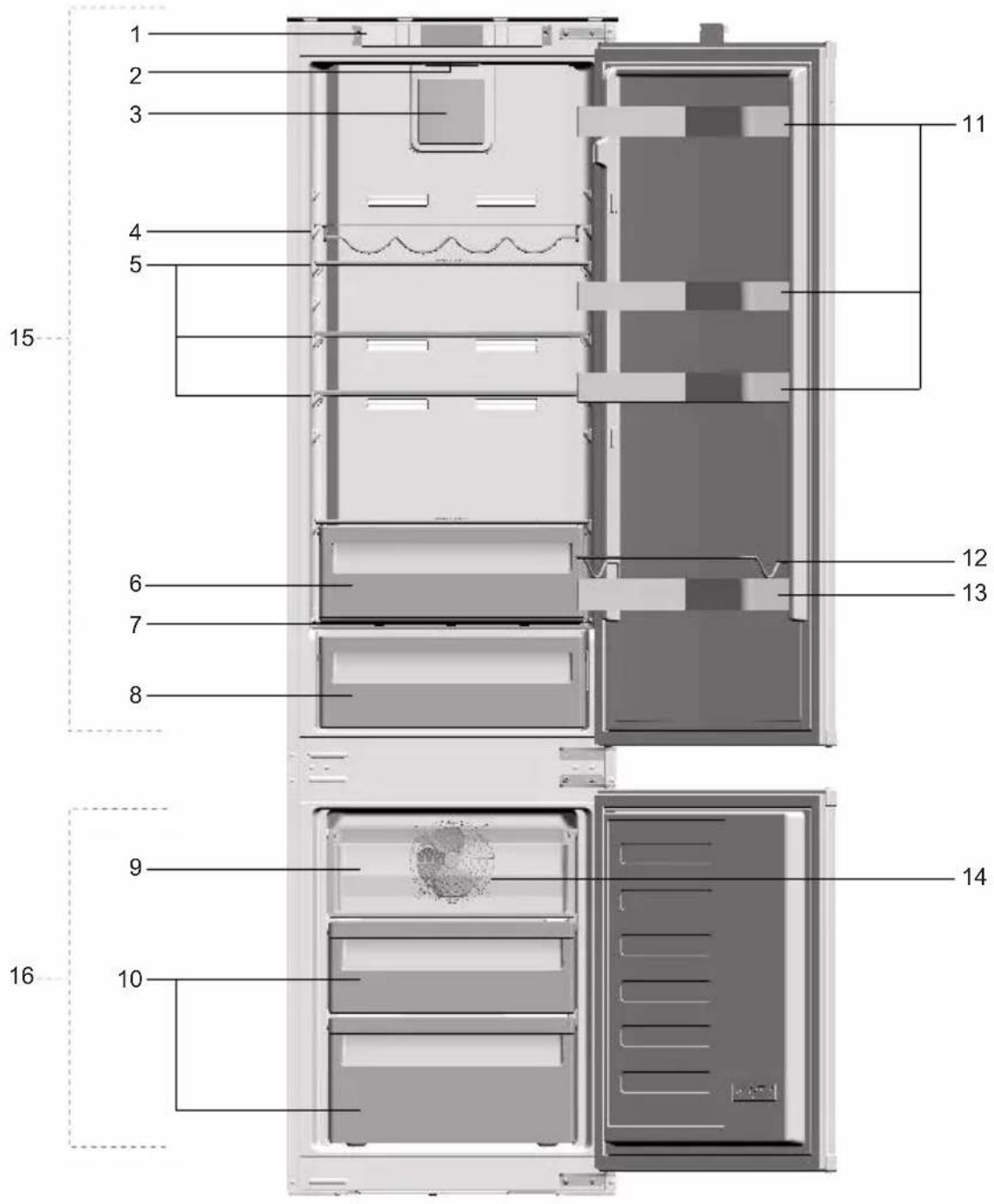 GRUNDIG GKNI25920 - Uw koelkast - 1