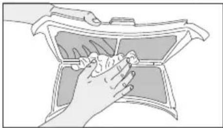 GRUNDIG GT5P6923M0 - Pluizenfilter (interne en externe filters) / Reiniging van de binnenzijde van de deur - 4