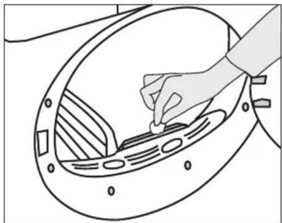 GRUNDIG GT5P6823W0 - Pluizenfilter (interne en externe filters) / Reiniging van de binnenzijde van de deur - 8