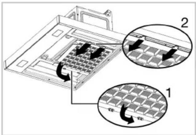 GRUNDIG GDKP2485BBSCH - Removing carbon filter - 1