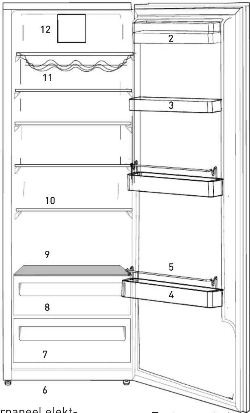 GRUNDIG GSN 10728 FX - Koelkast - 1