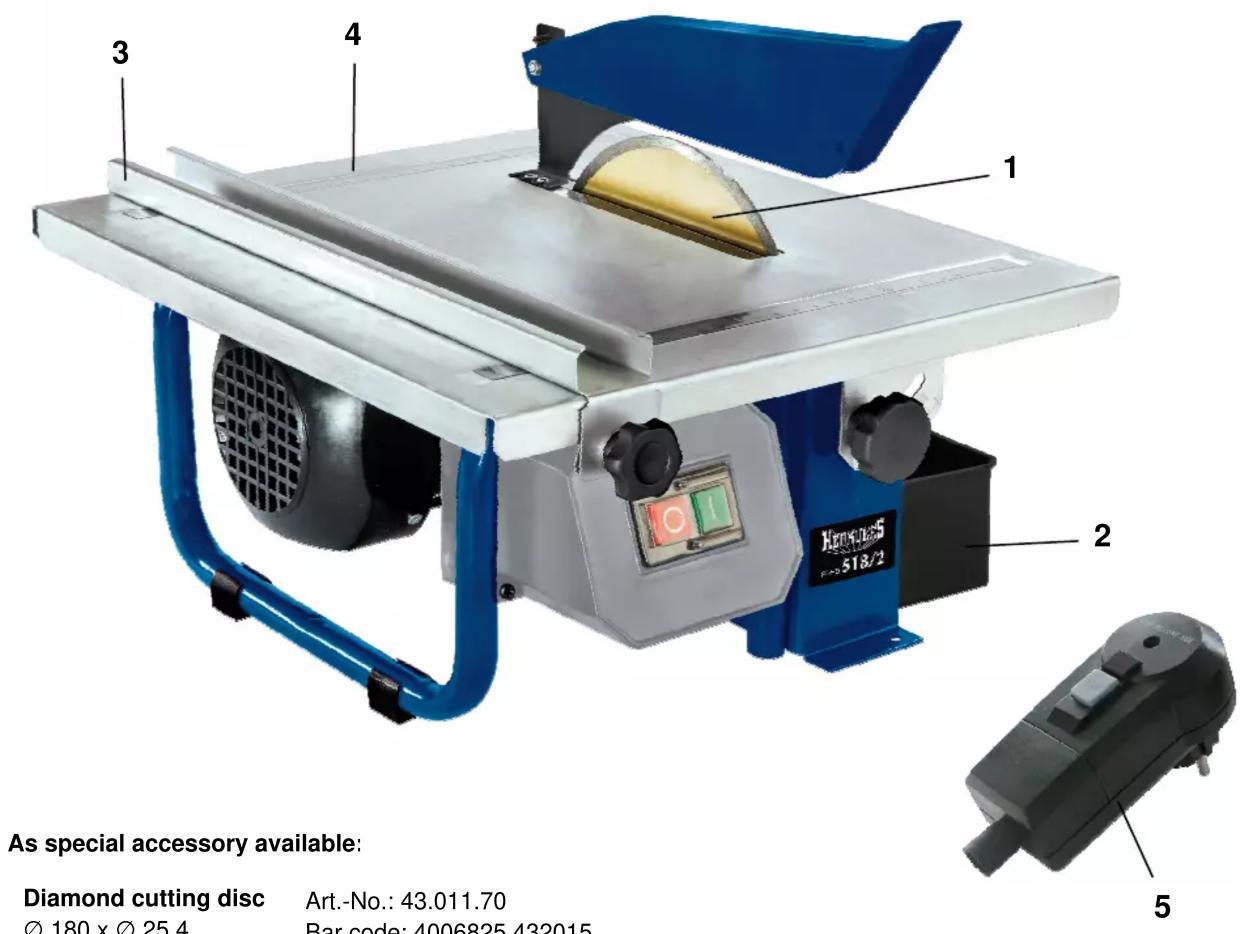Herkules H-FS 518/2 - Technical data - 1