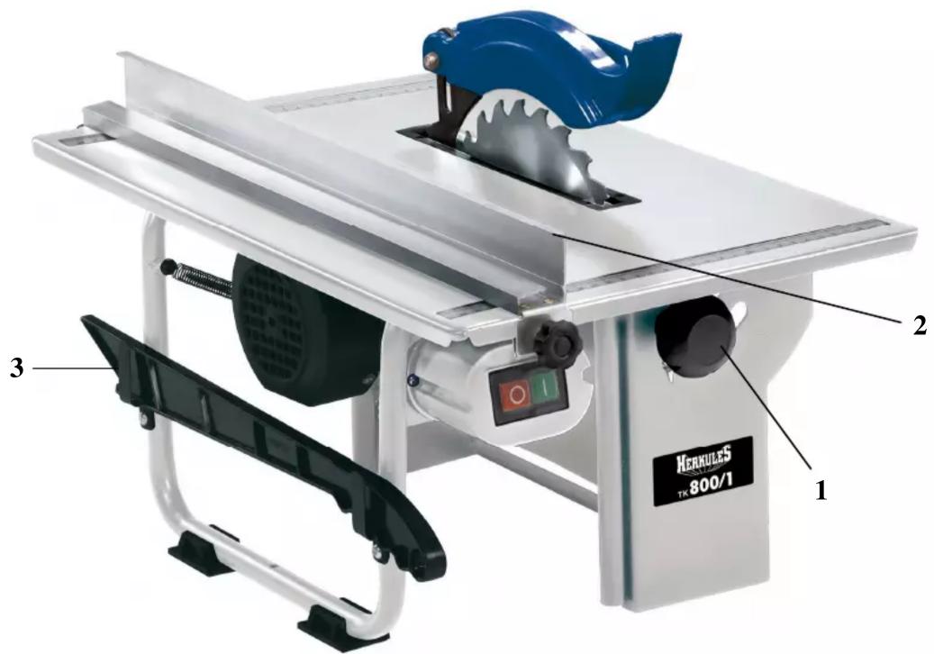 Herkules TK 800/1 - Technical data: - 1