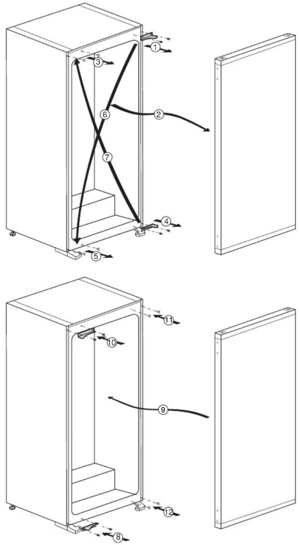 GRUNDIG GSMI20230N - Réversibilité des portes - 1