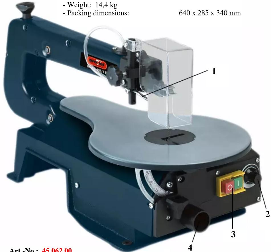 Proviel HDKS 405/1 E - Technical data: - 2