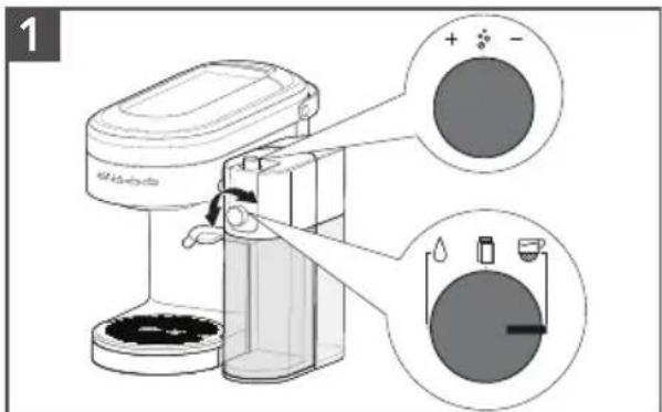 KITCHENAID KESMK4MH - Cómo ensamblar la jarra de leche: - 5