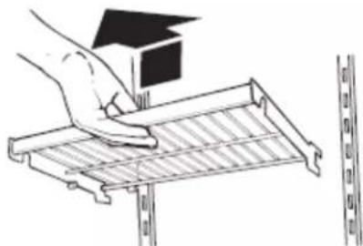 KITCHENAID KBSD708MBS - Pour enlever et réinstaller la tablette : - 1