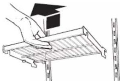 KITCHENAID KBSD708MBS - To remove and replace the shelf: - 1