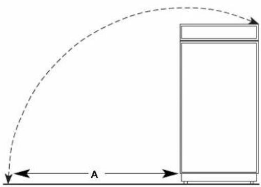 KITCHENAID KBSN702MBS - Side Tipping Radius - 1