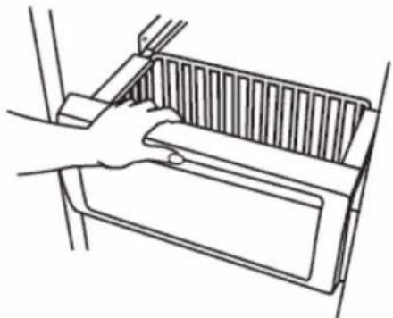 KITCHENAID KBSD702MSS - To remove and replace the freezer basket: - 1