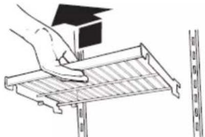 KITCHENAID KBSN702MPA - To remove and replace the shelf: - 1