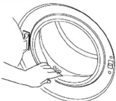 GRUNDIG GW5P59415W - Καθαρισμός της πόρτας φόρτω- σης και του τυμπάνου - 2