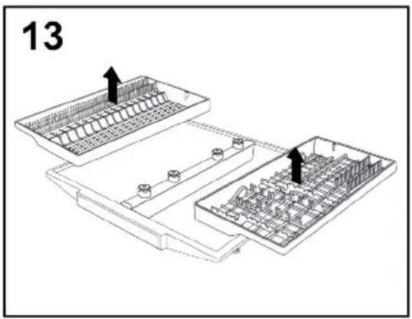 HAIER XS 6A0M4PDB - VERWENDUNG DES DRITTEN KORBES (Nur bei einigen Modellen) - 2