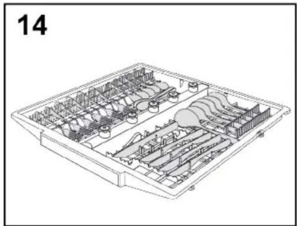 HAIER XS 6B0M3PDB - "SYSTÈME CUTLERY SHINE PLUS" (uniquement sur certains modèles) - 1
