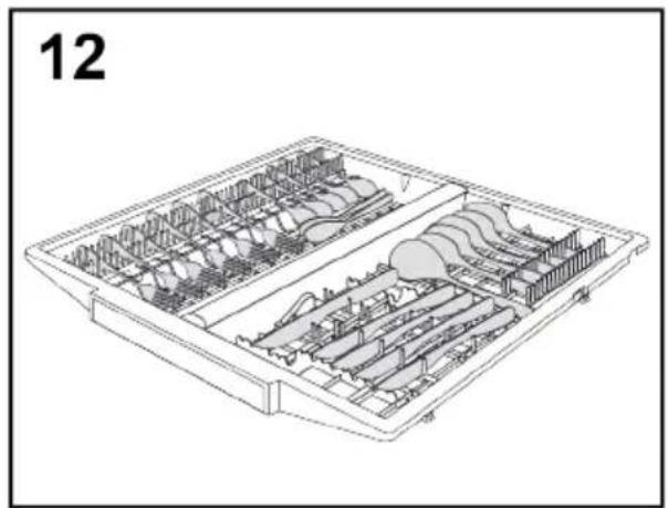 HAIER XS 6B0M3PDB - VERWENDUNG DES DRITTEN KORBES (Nur bei einigen Modellen) - 1