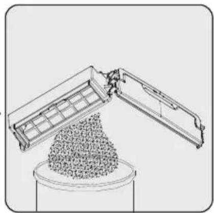 GRUNDIG VCR 3229 L - Cleaning the dust container and filters - 10