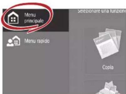 CANON imageRUNNER ADVANCE C255i - Accesso al menu principale - 1