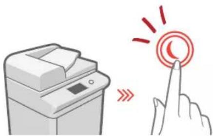 CANON imageRUNNER ADVANCE C255i - Encendido de la pantalla - 1