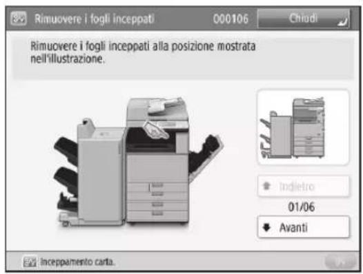 CANON imageRUNNER ADVANCE C3330i - Se si verificano inceppamenti della carta - 1