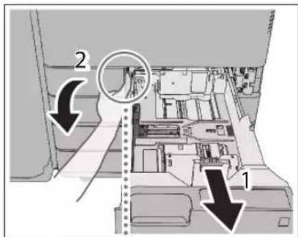 CANON imageRUNNER ADVANCE C3330i - Open the waste toner cover. - 1