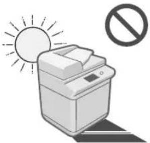 CANON imageRUNNER ADVANCE C3330i - Evite instalar el equipo en los siguientes lugares - 1
