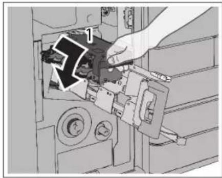 CANON imageRUNNER ADVANCE C3330i - Spingere l'unità di pinzatura a sella nella posizione originale. - 1