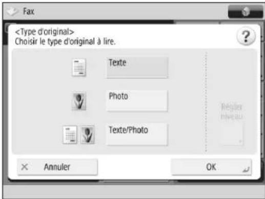 CANON imageRUNNER ADVANCE C3330i - Type d'original - 1
