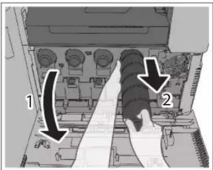 CANON imageRUNNER ADVANCE C3330i - Remove the toner cartridge of the displayed colour. - 1