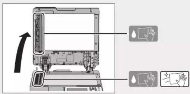 CANON imageRUNNER ADVANCE C3330i - Pulizia dell'area di scansione dell'alimentazione dei documenti - 1