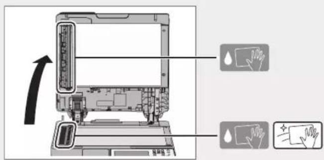 CANON imageRUNNER ADVANCE C3330i - Limpiar el area de lecture de alimentacion de documents - 1