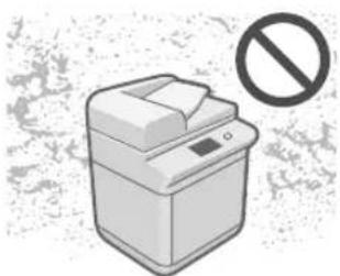 CANON imageRUNNER ADVANCE C3330i - Non installare la macchina in presenza delle condizioni indicate - 2