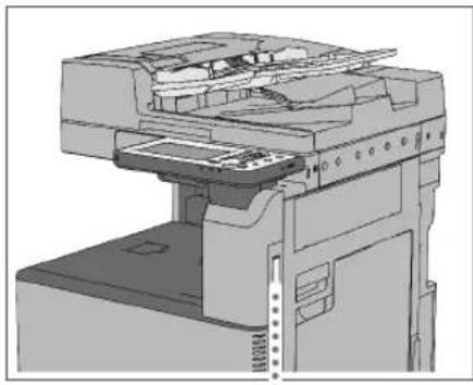 CANON imageRUNNER ADVANCE C3330i - Pulse el interruptor a la posicion" para apagar el equipo. - 1