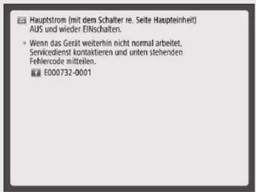 CANON imageRUNNER ADVANCE C3330i - Wenn Sie ihren autorisierten Canon-Vertragspartner benachrichtigen sollenten - 1