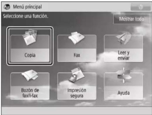 CANON imageRUNNER ADVANCE C3330i - Teclas de uso - 1