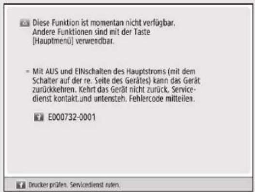 CANON imageRUNNER ADVANCE C3330i - Wenn die Druck- oder Scanfungtion nicht normal arbeitet - 1