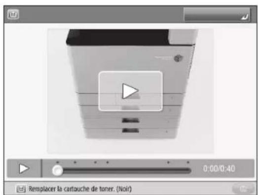 CANON imageRUNNER ADVANCE C3330i - Affichage d'un message d'erreur - 1