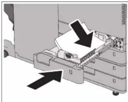 CANON imageRUNNER ADVANCE C3330i - Load the paper stack into the paper drawer. - 1
