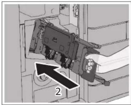 CANON imageRUNNER ADVANCE C3330i - Spingere l'unità di pinzatura a sella nella posizione originale. - 2