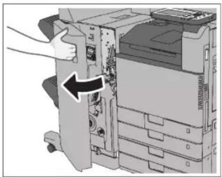 CANON imageRUNNER ADVANCE C3330i - Ouvrir la porte avant du module de finition. - 1