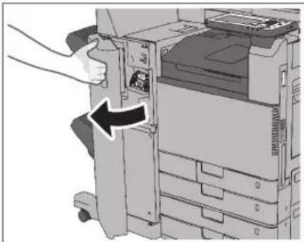 CANON imageRUNNER ADVANCE C3330i - Aprire il pannello anteriore del finisher. - 2