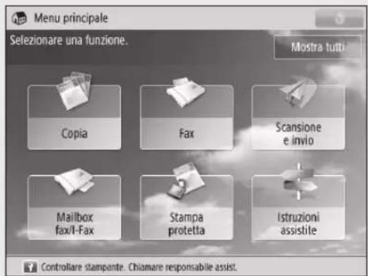 CANON imageRUNNER ADVANCE C3330i - Quando viene visualizzato un messaggio sul pannello digitale - 1