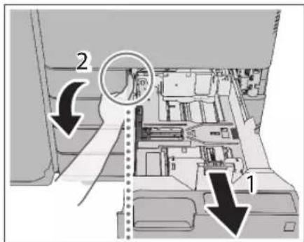 CANON imageRUNNER ADVANCE C3330i - Apriere il pannello toner di scarto. - 1