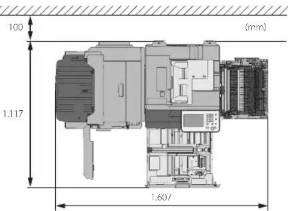 CANON imageRUNNER ADVANCE C3330i - Quando il DADF-AQ1, la Cassette Feeding Unit-AL1 e il Booklet Finisher-U1 sono installati: - 1